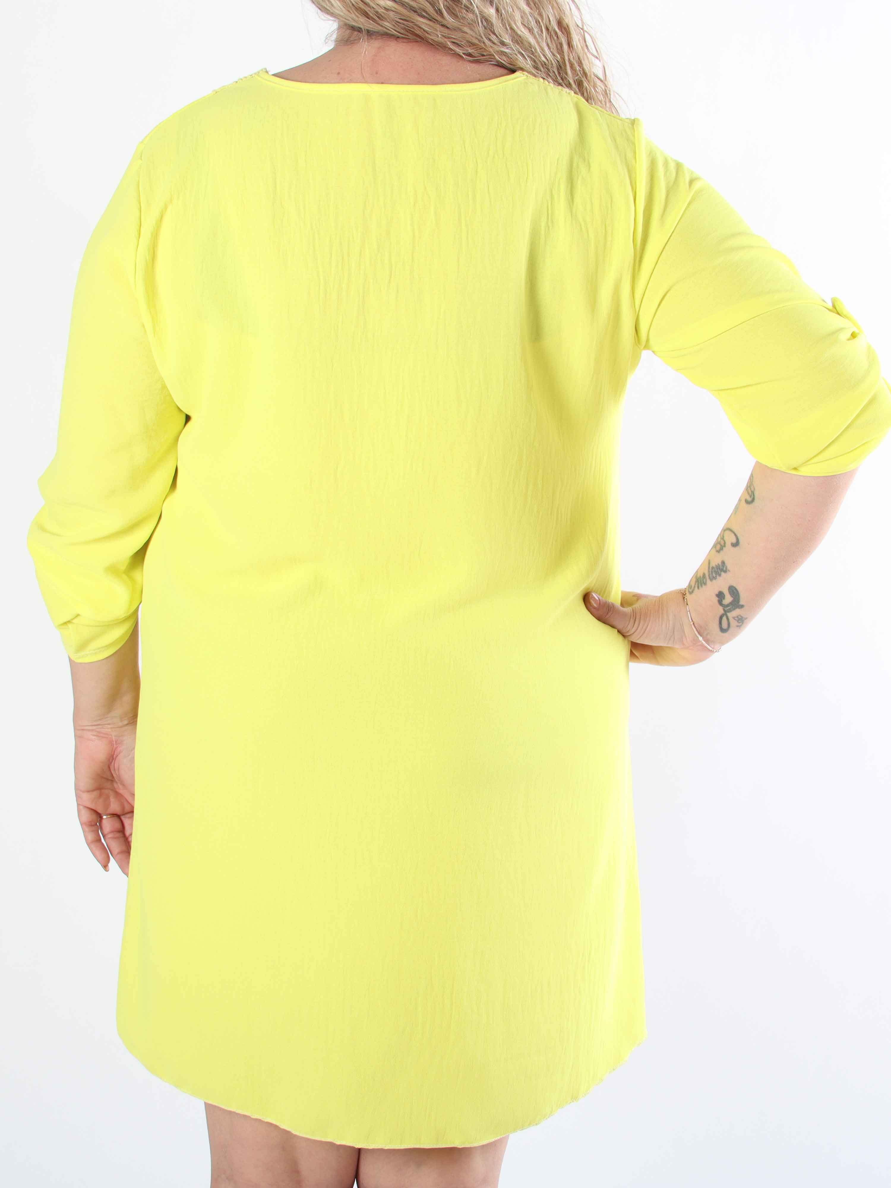 Lily - Plus size tunikaklänning i viskos med paljetter